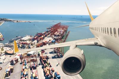 中国哈尔滨到加拿大耶洛奈夫(Yellowknife)的京都念慈庵润喉糖采用多式联运7天配送到